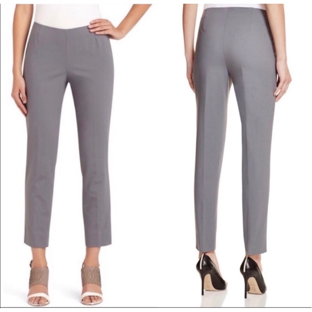 LAFAYETTE 148 Stanton Pants Women Size‎ 14 Cotton Blend side zip Dress Pant